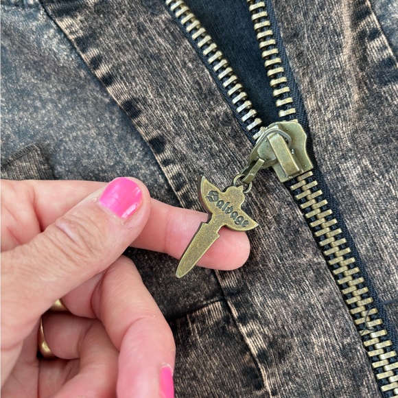 Salvage acid jacket patchwork brown, L , new - Picture 6 of 7